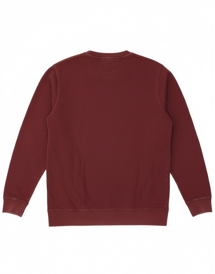 Vans Mens Graphic Sweatshirt Jumper Small Burgundy Cotton