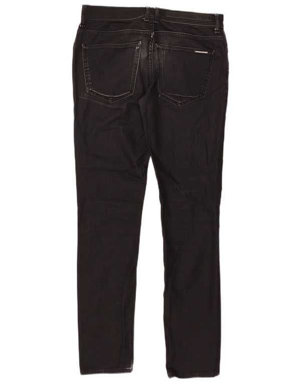 Zara Mens Slim Jeans EU 40 Medium W31 L31 Black Cotton