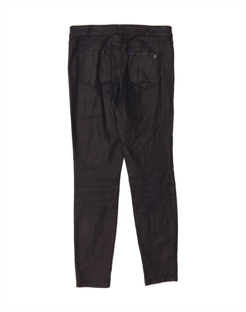 MASSIMO DUTTI Womens Skinny Casual Trousers EU 42 Large W32 L28 Navy Blue Vintage Massimo Dutti and Second-Hand Massimo Dutti from Messina Hembry 