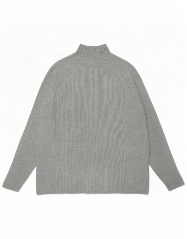 Marks & Spencer Womens Turtle Neck Jumper Sweater UK 18 XL Grey Viscose