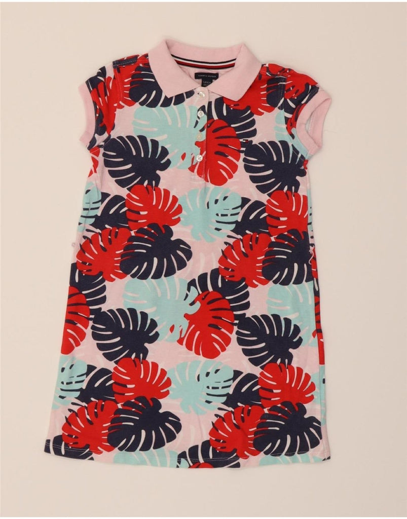 TOMMY HILFIGER Girls Polo Shirt 6-7 Years Small Pink Floral Vintage Tommy Hilfiger and Second-Hand Tommy Hilfiger from Messina Hembry 