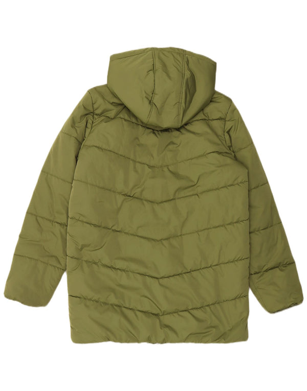 Vans Womens Hooded Padded Coat UK 16 Large Green