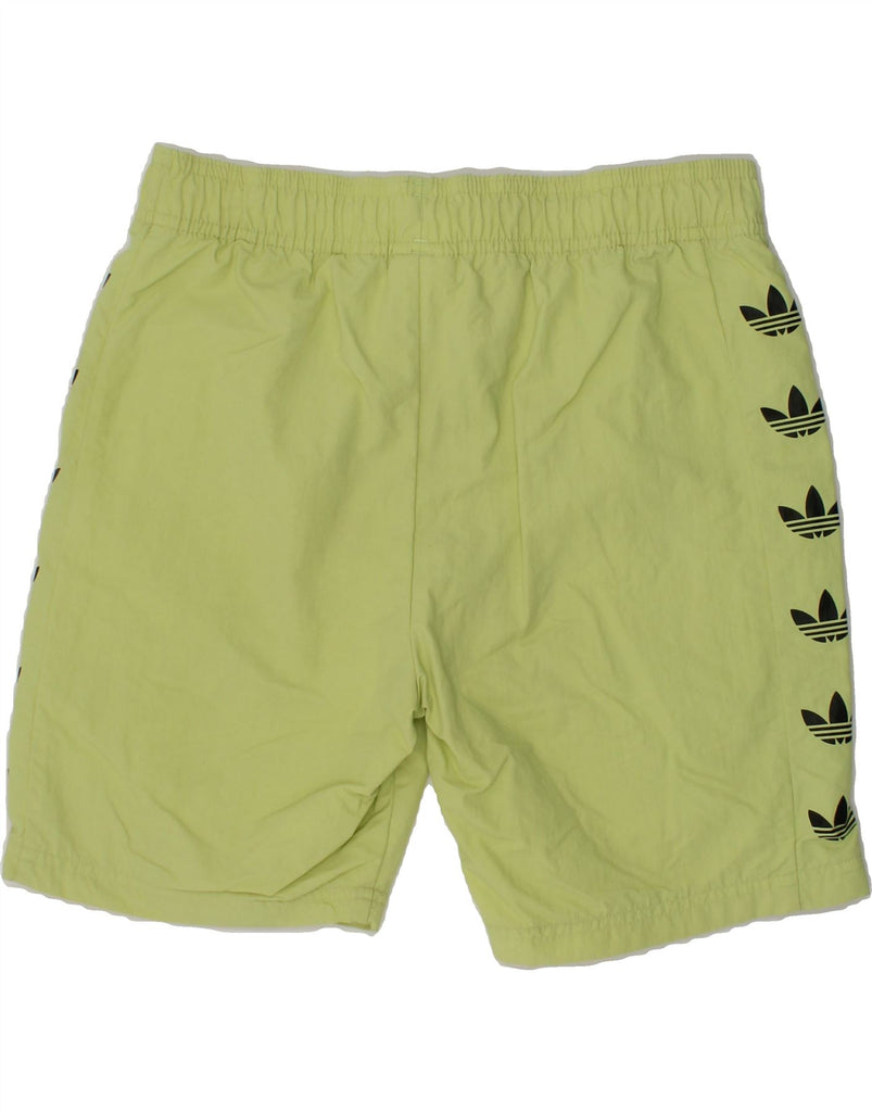 ADIDAS Boys Graphic Sport Shorts 11-12 Years Green Polyester | Vintage Adidas | Thrift | Second-Hand Adidas | Used Clothing | Messina Hembry 