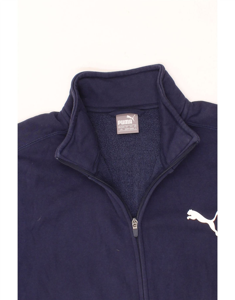 PUMA Mens Tracksuit Top Jacket Large Navy Blue Cotton Vintage Puma and Second-Hand Puma from Messina Hembry 