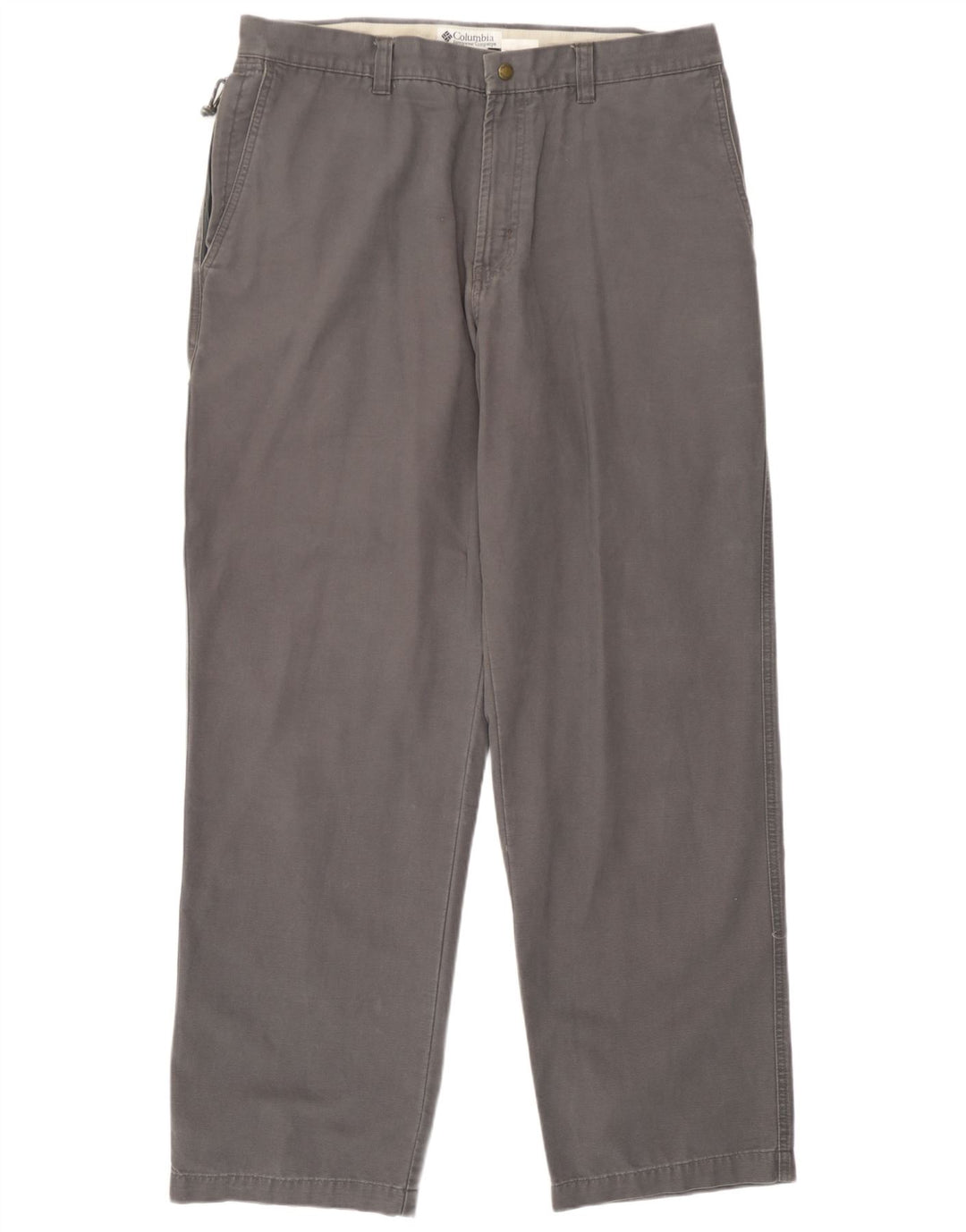 Columbia Mens Regular Fit Cargo Trousers W36 L32 Grey Cotton