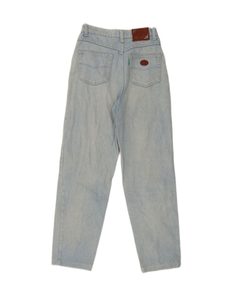 VALENTINO Girls High Waist Tapered Jeans 14-15 Years W26 L28 Blue Cotton Vintage Valentino and Second-Hand Valentino from Messina Hembry 