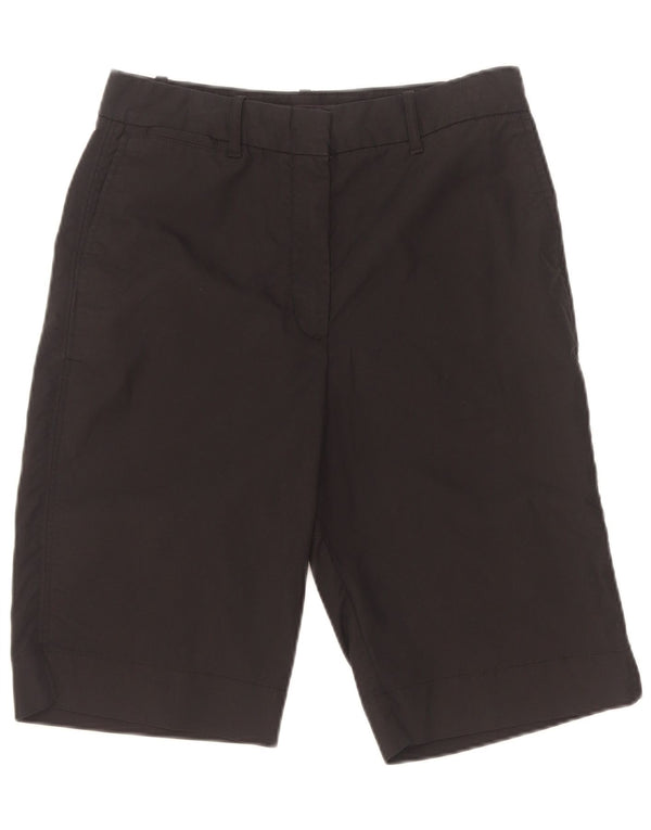 Marks & Spencer Womens Chino Shorts UK 10 Small W28 Black Cotton
