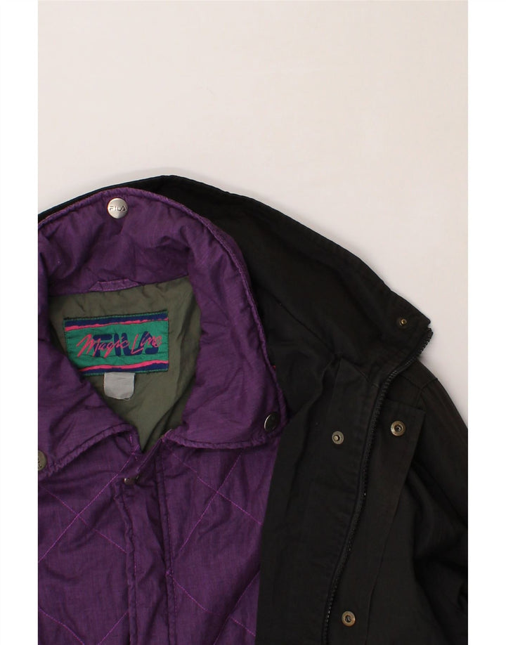 FILA Mens Bomber Jacket UK 42 XL Black Vintage Fila and Second-Hand Fila from Messina Hembry 