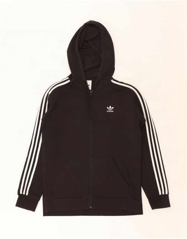 Adidas Mens Hoodie Jumper Medium Black Cotton