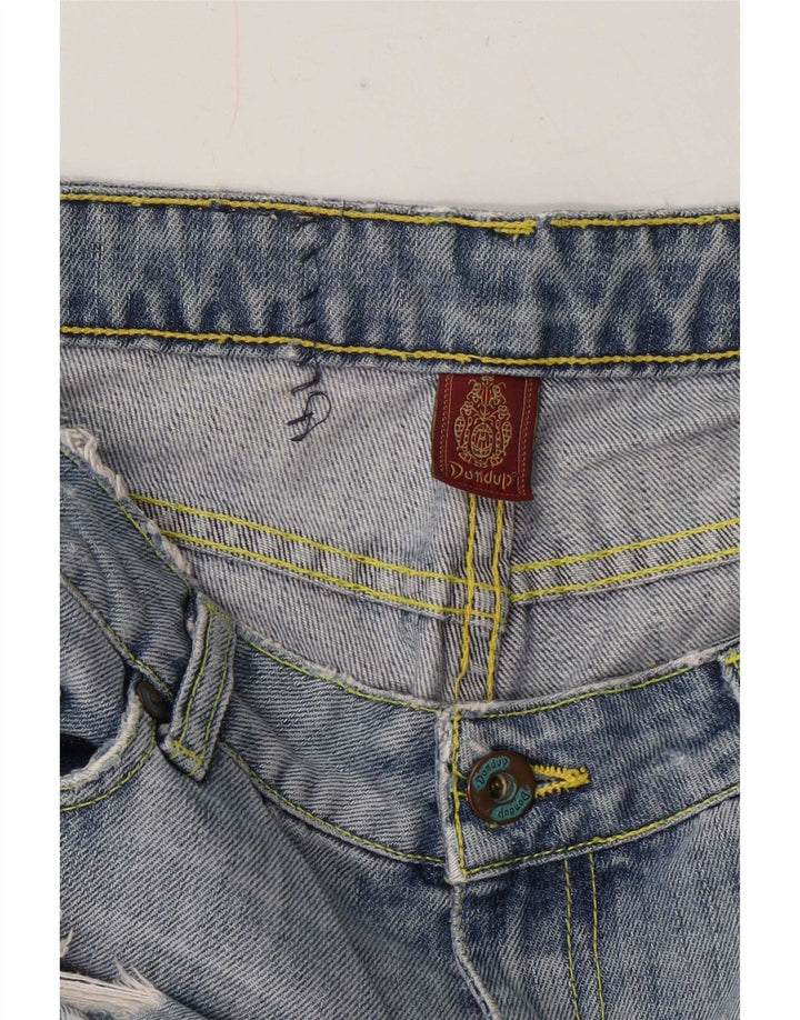 Dondup Womens Cargo Distressed Cropped Jeans W28 L24 Blue