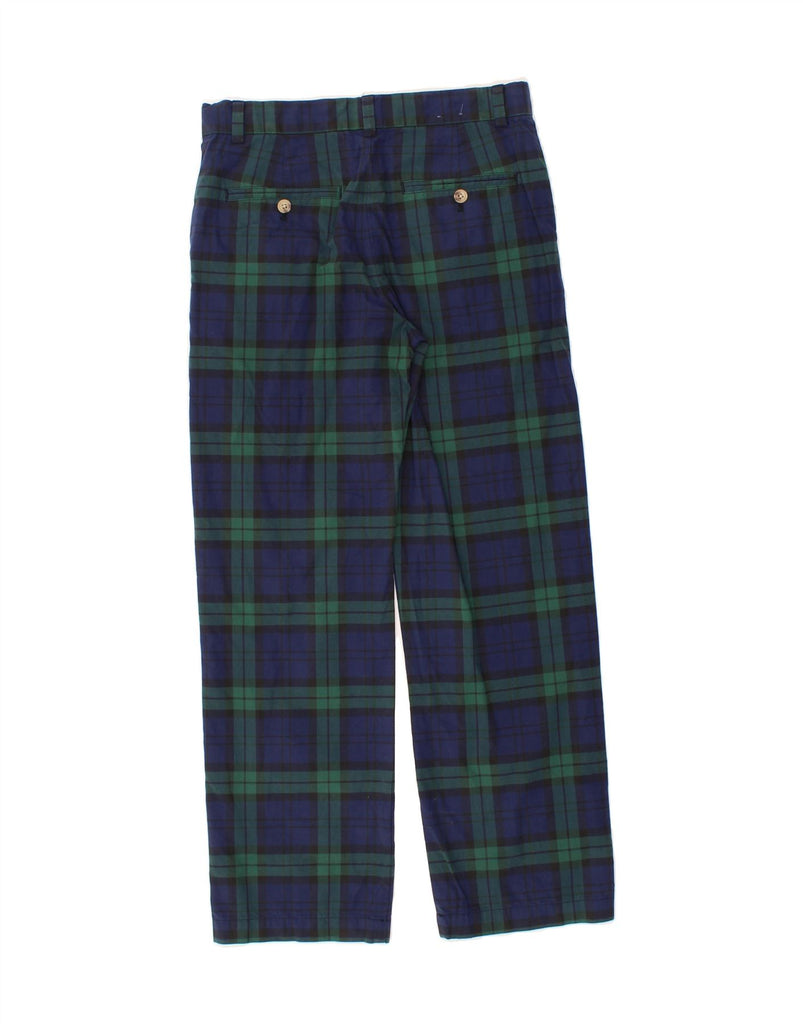 VINEYARD VINES Boys Casual Trousers 15-16 Years W30 L28 Navy Blue Check Vintage Vineyard Vines and Second-Hand Vineyard Vines from Messina Hembry 