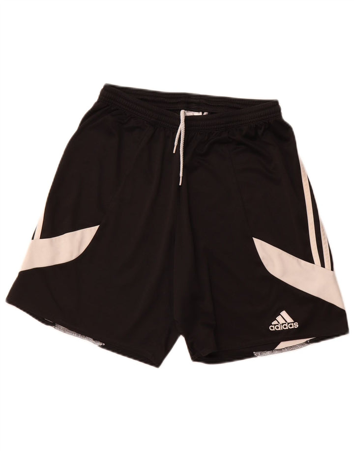 ADIDAS Mens Climalite Sport Shorts Medium Black Colourblock Polyester