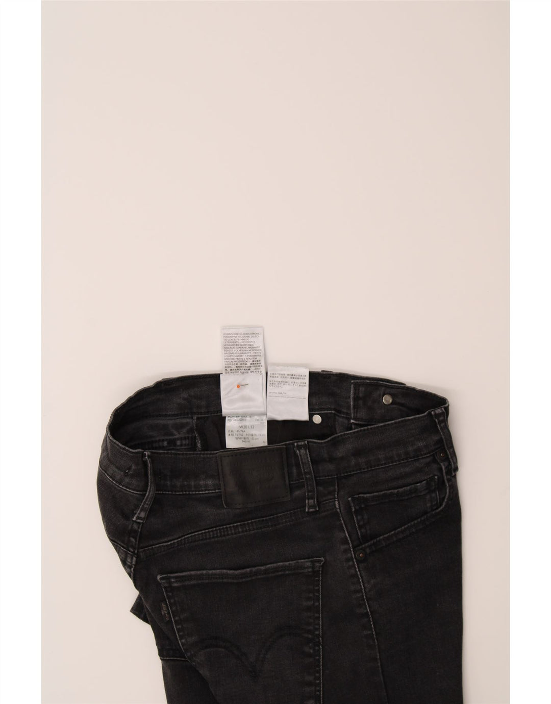 LEVI'S Womens Skinny Jeans W30 L32 Black Cotton Vintage Levi's and Second-Hand Levi's from Messina Hembry 