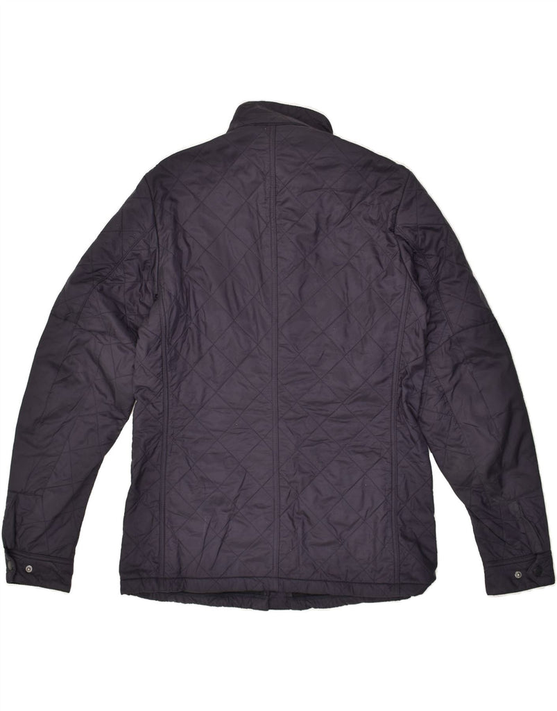 BARBOUR Mens Quilted Jacket UK 38 Medium Navy Blue Polyamide Vintage Barbour and Second-Hand Barbour from Messina Hembry 