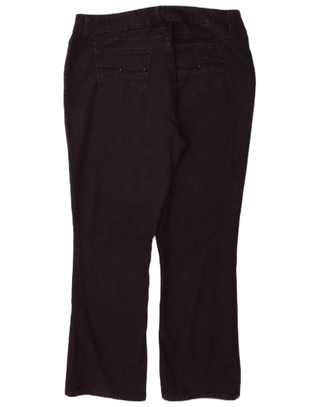 LEE Womens Riders Bootcut Jeans US 18 2XL W36 L31 Black Cotton