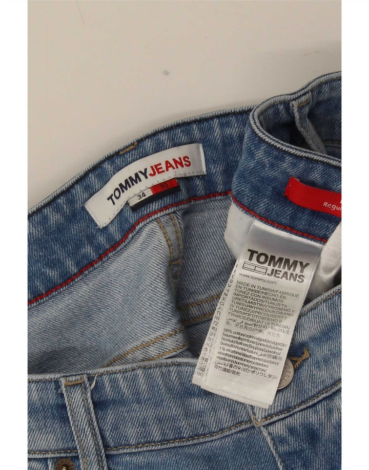 Tommy Hilfiger Mens Regular Straight Jeans W34 L27 Blue Cotton