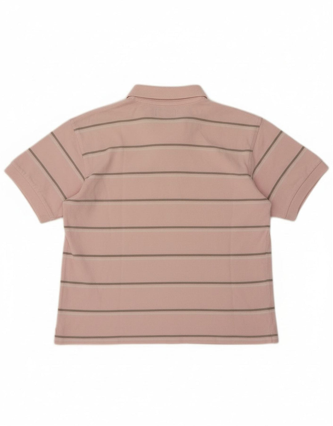 Fred Perry Boys Polo Shirt 12-13 Years Large Pink Striped Cotton