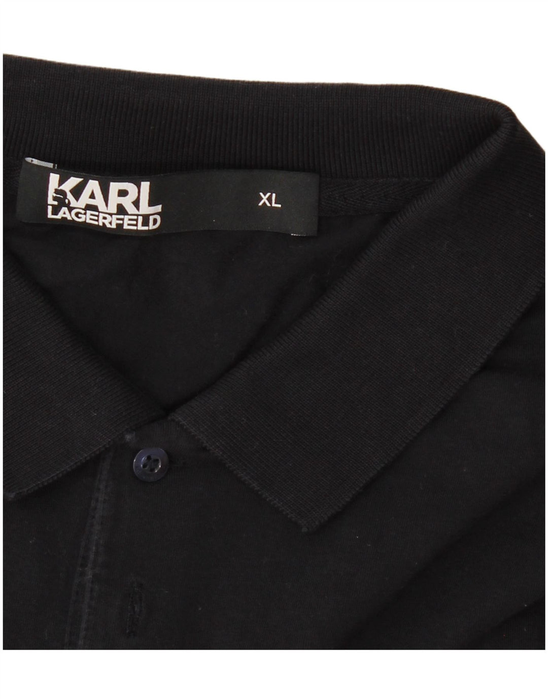 Karl Lagerfeld Mens Polo Shirt XL Navy Blue