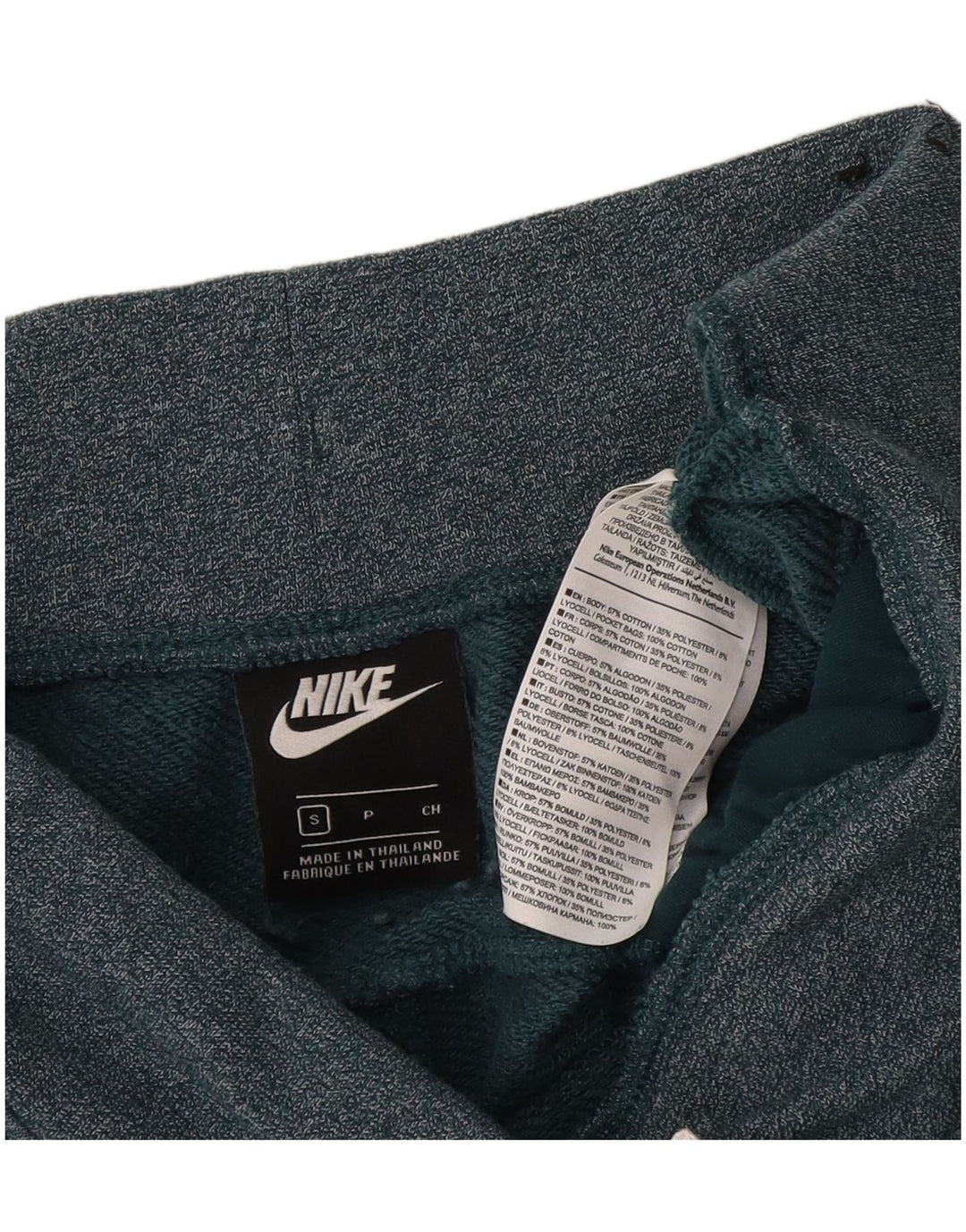 NIKE Mens Sport Shorts Small Green Cotton