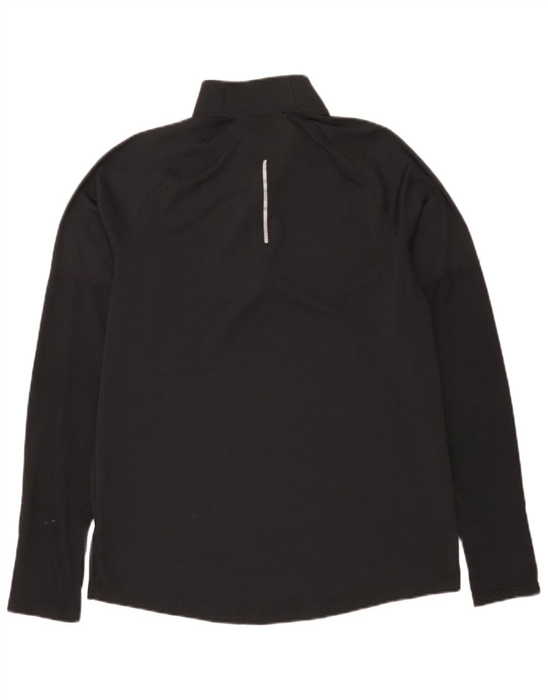 Nike Mens Dri Fit Zip Neck Pullover Tracksuit Top Medium Black Polyester