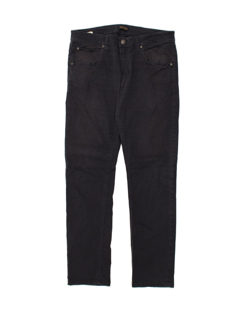 JACK & JONES Mens Tim Slim Fit Casual Trousers W36 L34  Grey Cotton Vintage Jack & Jones and Second-Hand Jack & Jones from Messina Hembry 