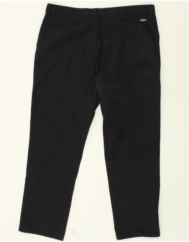 DICKIES Mens Straight Chino Trousers W42 L31  Black Polyester | Vintage Dickies | Thrift | Second-Hand Dickies | Used Clothing | Messina Hembry 