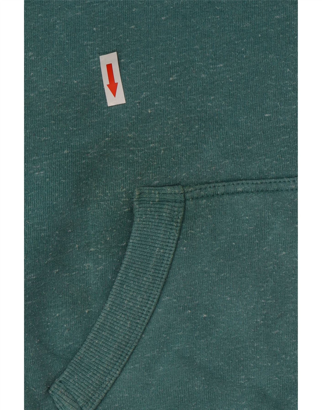 Superdry Mens Zip Hoodie Sweater Medium Green Flecked Cotton