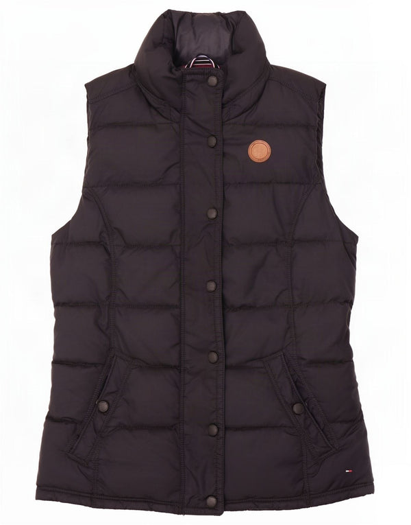 Tommy Hilfiger Womens Padded Gilet UK 6 XS Black Polyester