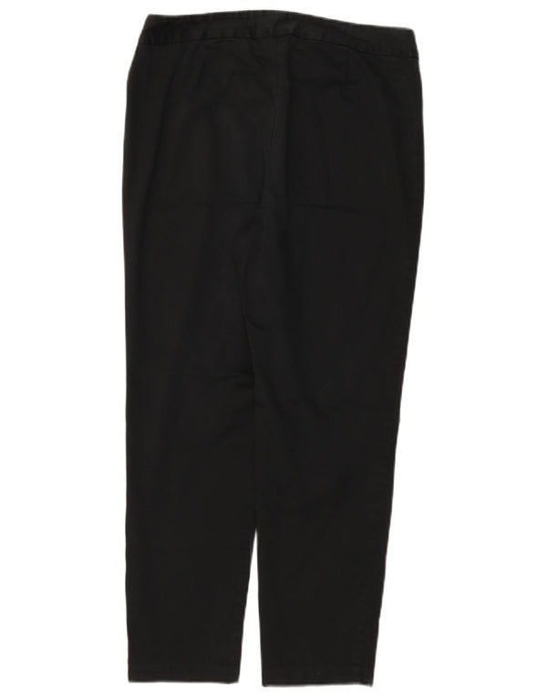 Marks & Spencer Womens Slim Cropped Trousers UK 10 Small W28 L24 Black