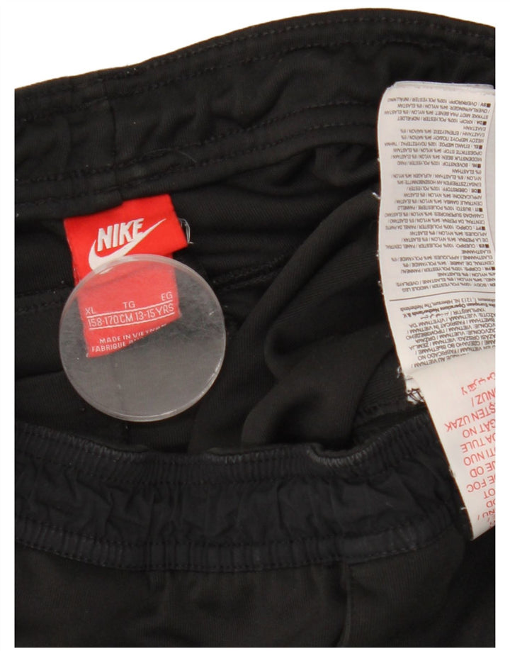 Nike Boys Tracksuit Trousers Joggers 13-14 Years XL Black Polyester