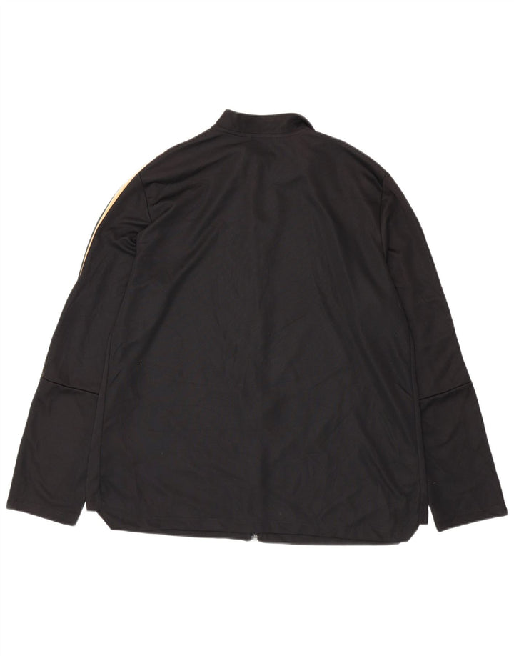 ADIDAS Womens Aeroready Tracksuit Top Jacket UK 24/26 2XL Black Polyester
