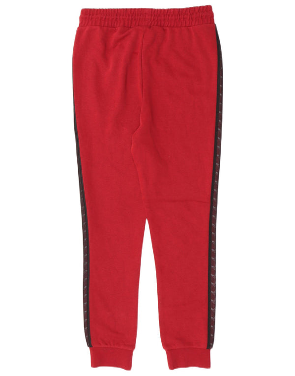 Adidas Girls Tracksuit Trousers Joggers 13-14 Years XL Burgundy Colourblock