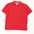 Saltrock Mens Polo Shirt Medium Red Cotton