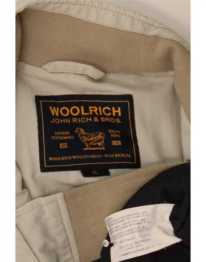 Woolrich Boys Bomber Jacket 15-16 Years XL Beige Nylon