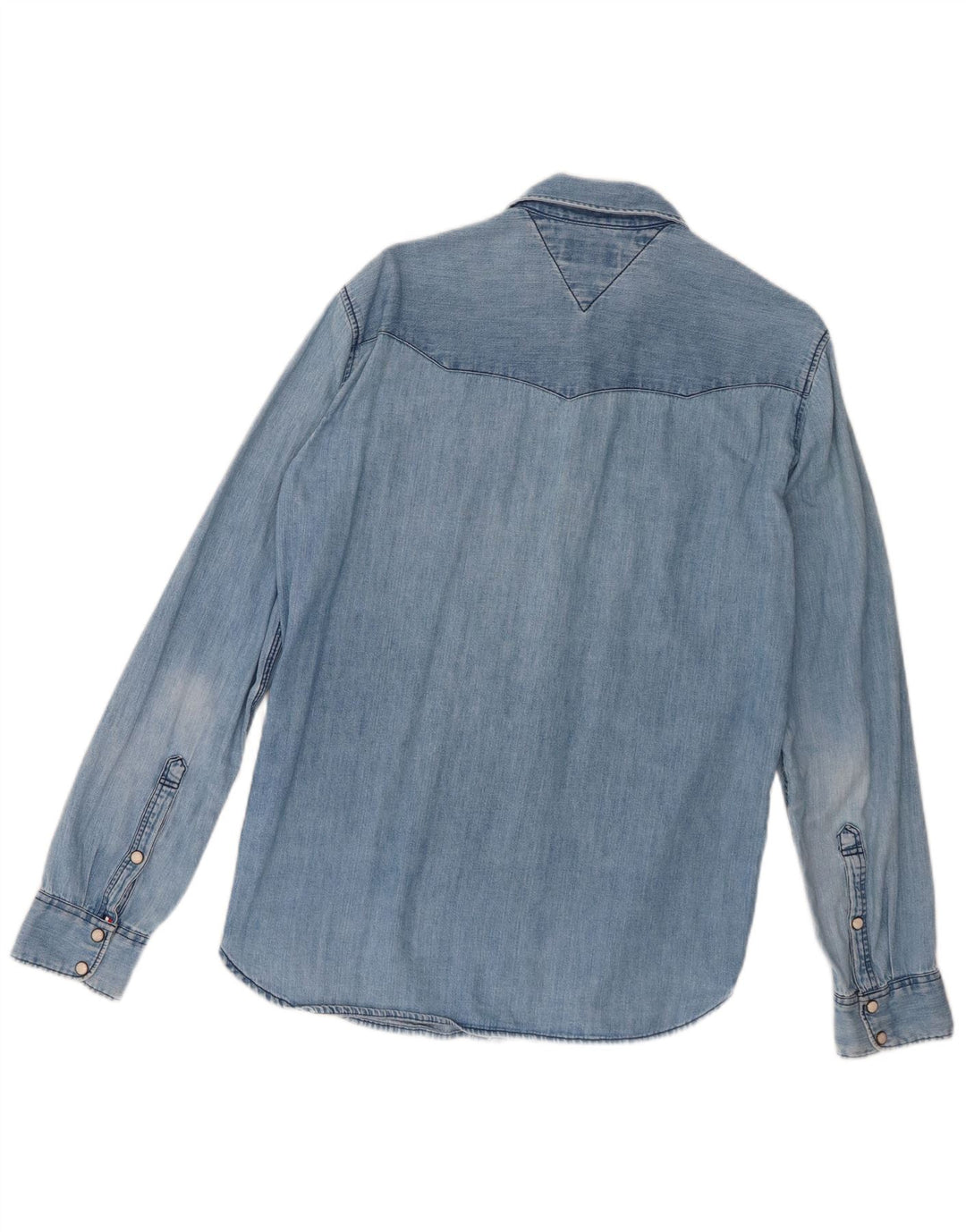 Tommy Hilfiger Mens Denim Shirt Small Blue Cotton