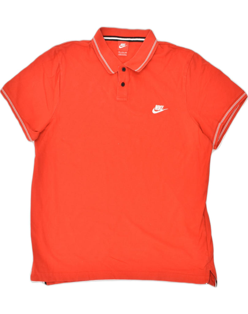 NIKE Mens Polo Shirt 2XL Red Cotton | Vintage Nike | Thrift | Second-Hand Nike | Used Clothing | Messina Hembry 