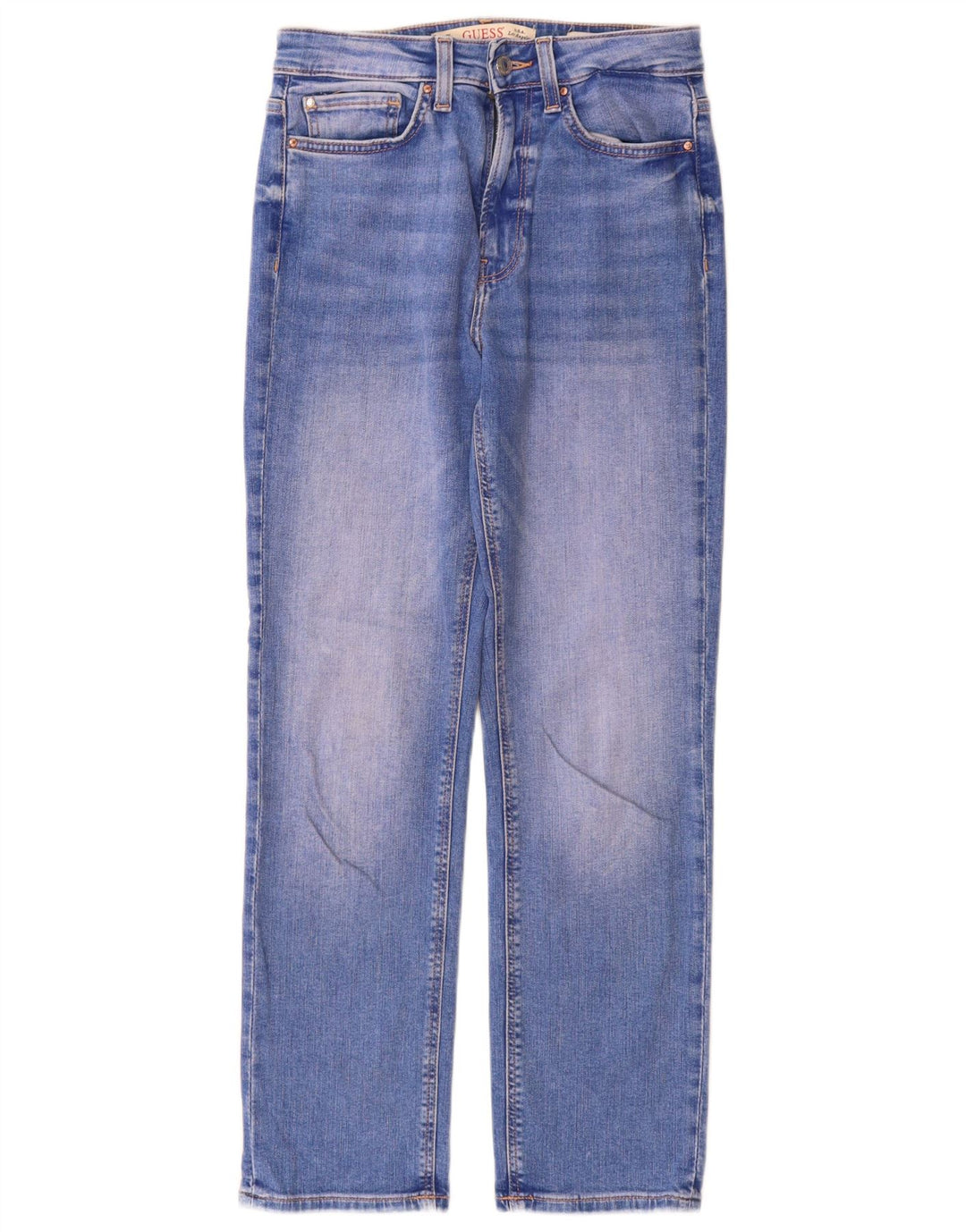 Guess Womens Straight Jeans W26 L28 Blue Cotton