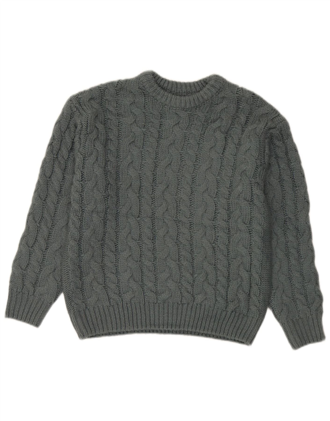 Zara Girls Crew Neck Jumper Sweater 9-10 Years Grey