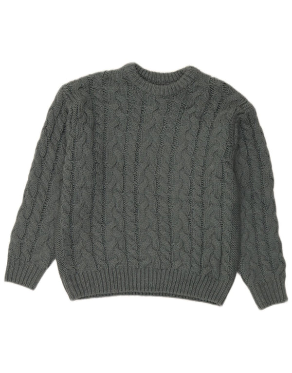 Zara Girls Crew Neck Jumper Sweater 9-10 Years Grey