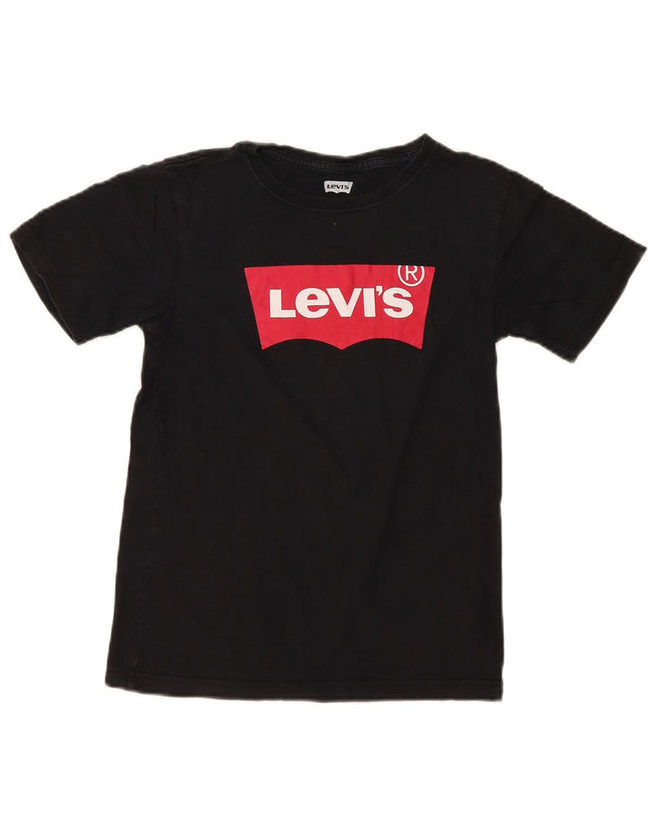 Levi's Boys Graphic T-Shirt Top 12-13 Years Large  Black Cotton