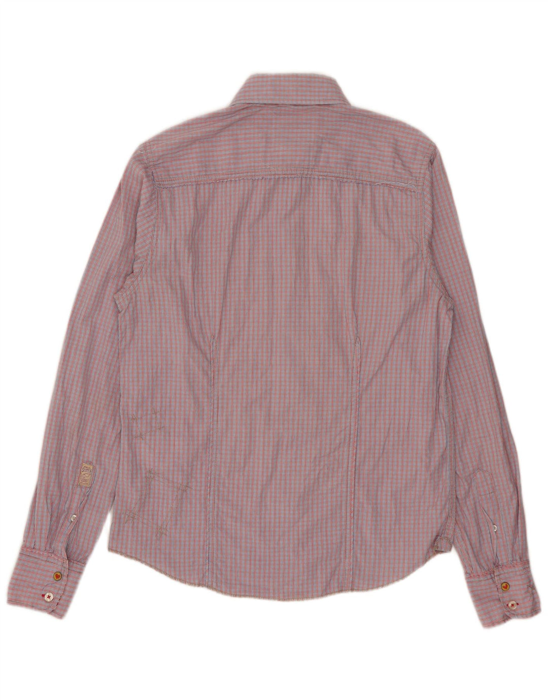 Scotch & Soda Mens Shirt Small Red Check Cotton