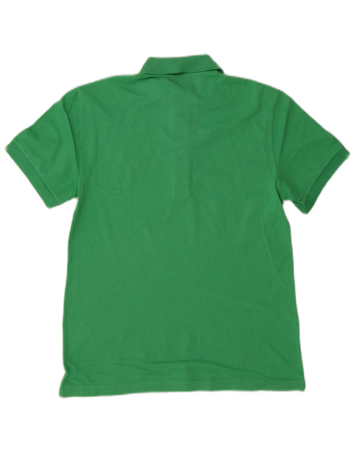 LACOSTE Mens Polo Shirt Size 3 Small Green Cotton