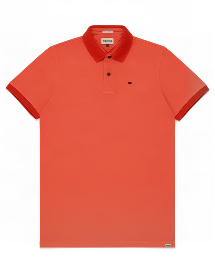 Tommy Hilfiger Mens Polo Shirt 2XL Orange
