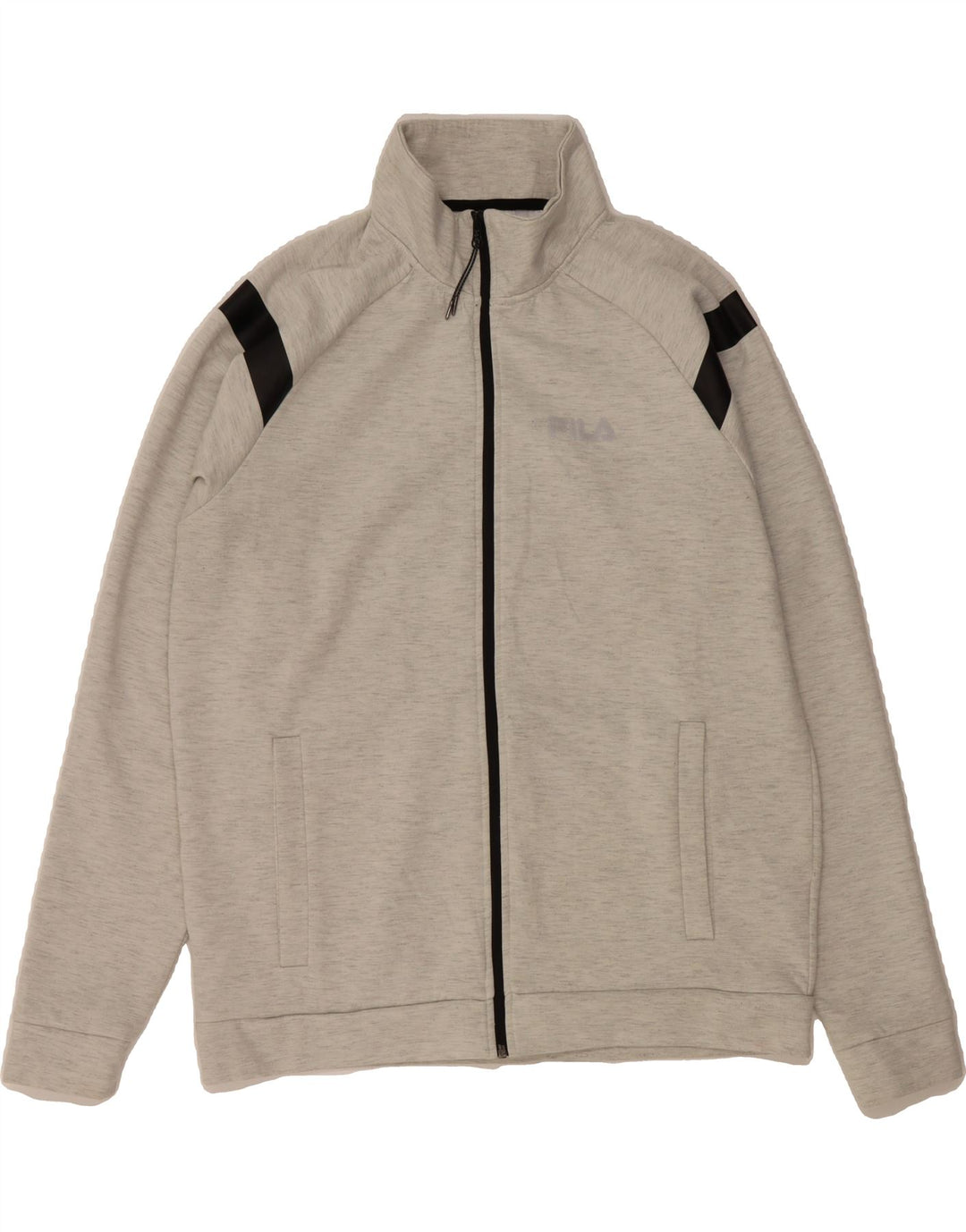 FILA Mens Tracksuit Top Jacket Large Grey Polyester Vintage Fila and Second-Hand Fila from Messina Hembry 