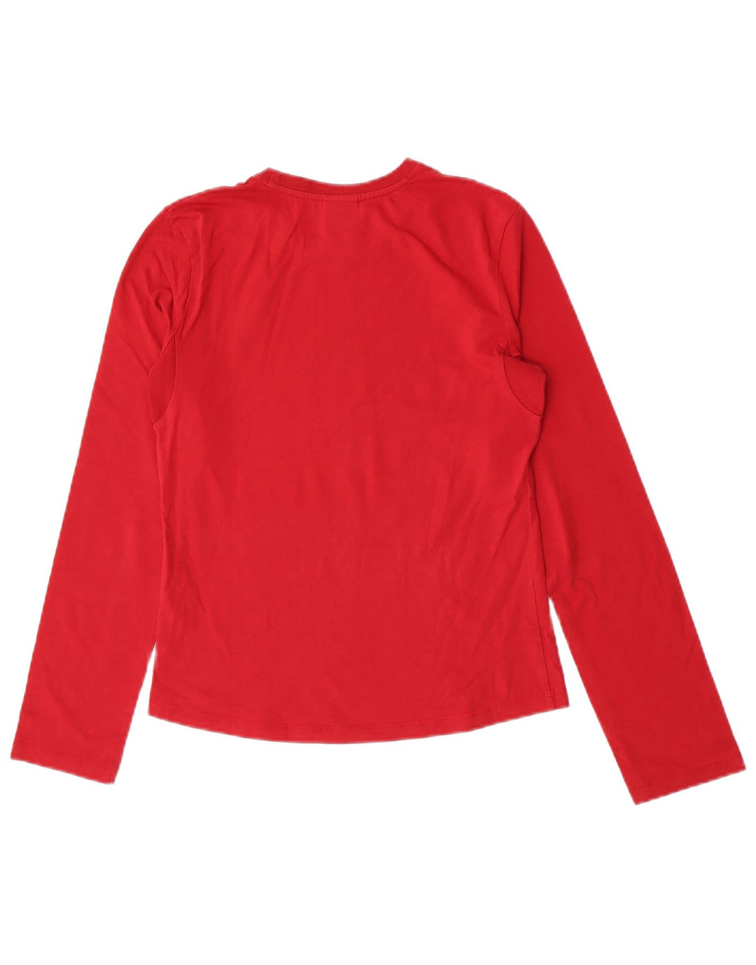 Nike Womens Top Long Sleeve UK 10/12 Medium Red Cotton