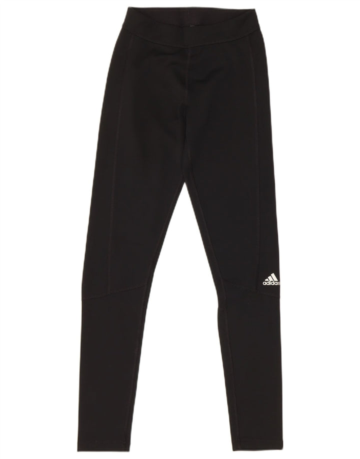 Adidas Womens Climalite Leggings UK 4 XS  Black Polyester