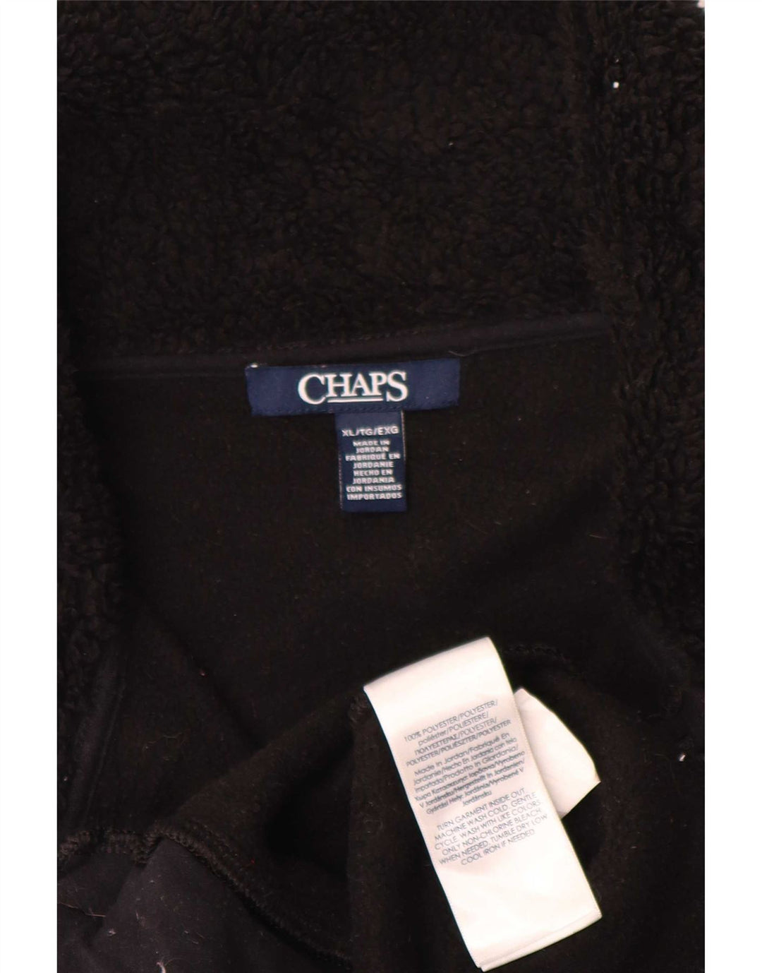 Chaps Womens Fleece Gilet UK 18 XL Black Polyester