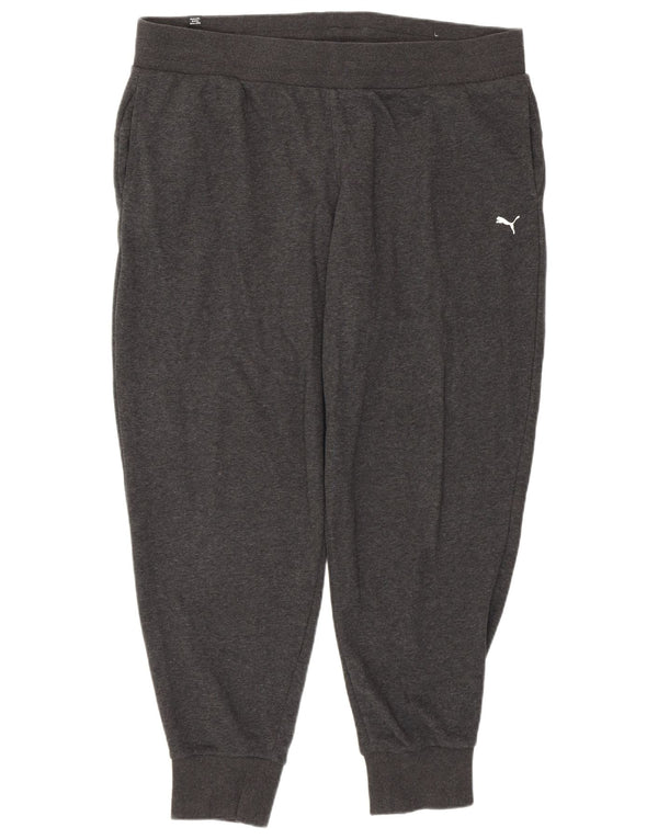 Puma Womens Tracksuit Trousers Joggers UK 18 XL Grey Cotton