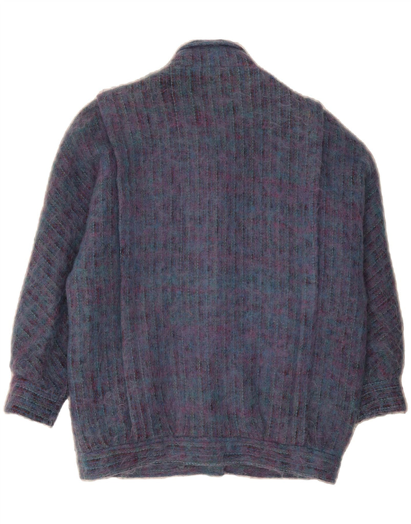 AVOCA Womens Oversized Cardigan Sweater UK 16 Large Purple Wool Vintage Avoca and Second-Hand Avoca from Messina Hembry 
