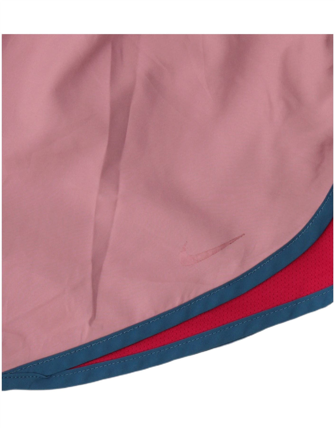 Nike Womens Dri Fit Sport Shorts UK 12 Medium Pink Colourblock Polyester
